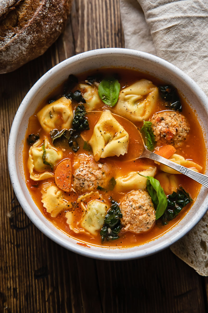 Blogtober:Recipes:Meatball Tortellini Soup!